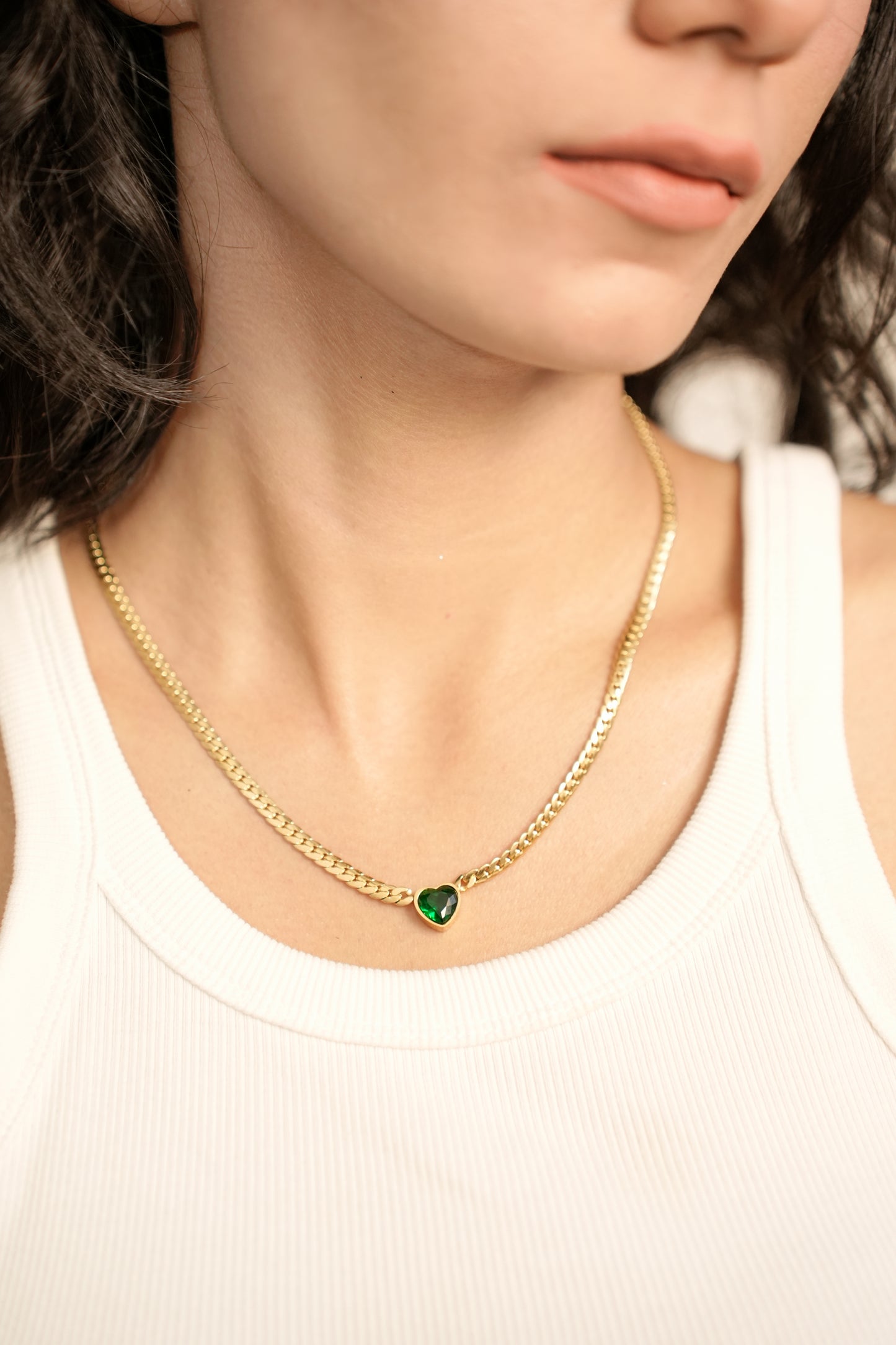 La Pariz Cœur Vert Necklace