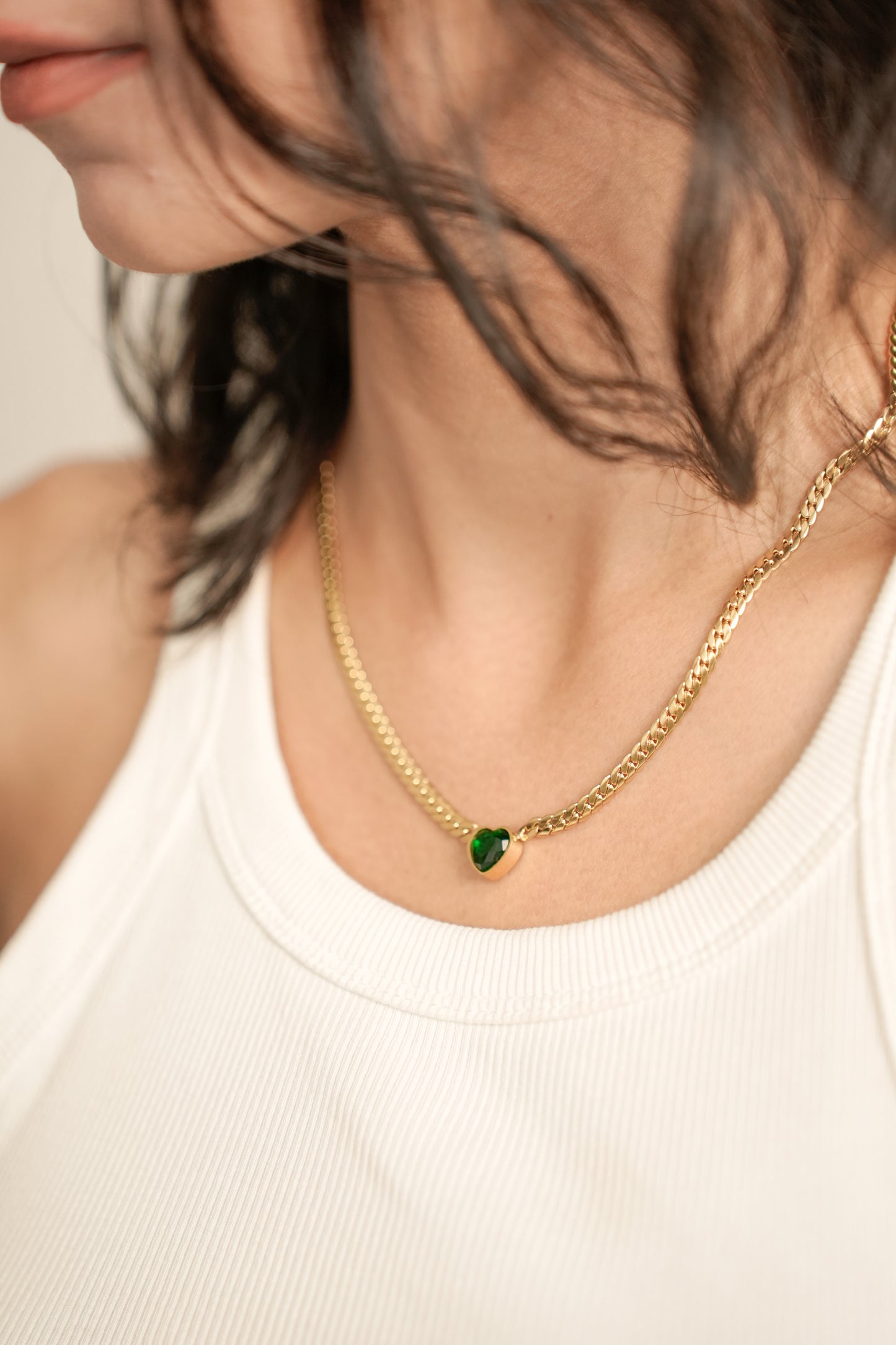 La Pariz Cœur Vert Necklace